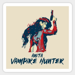 The Vampire Hunter Retro Style Sticker